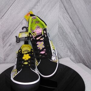 Ground Up` Low Top Spongebob Squarepants Sneaker Shoe Size: US 11 Men's (Black)